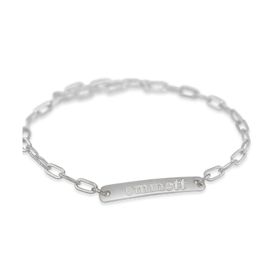 Name Petite Bar Bracelet
