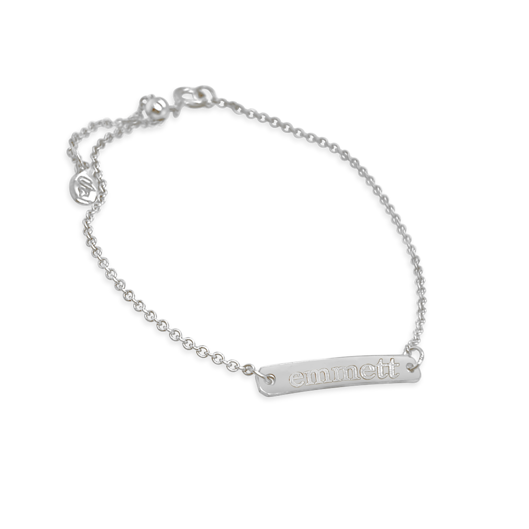 Name Petite Bar Bracelet