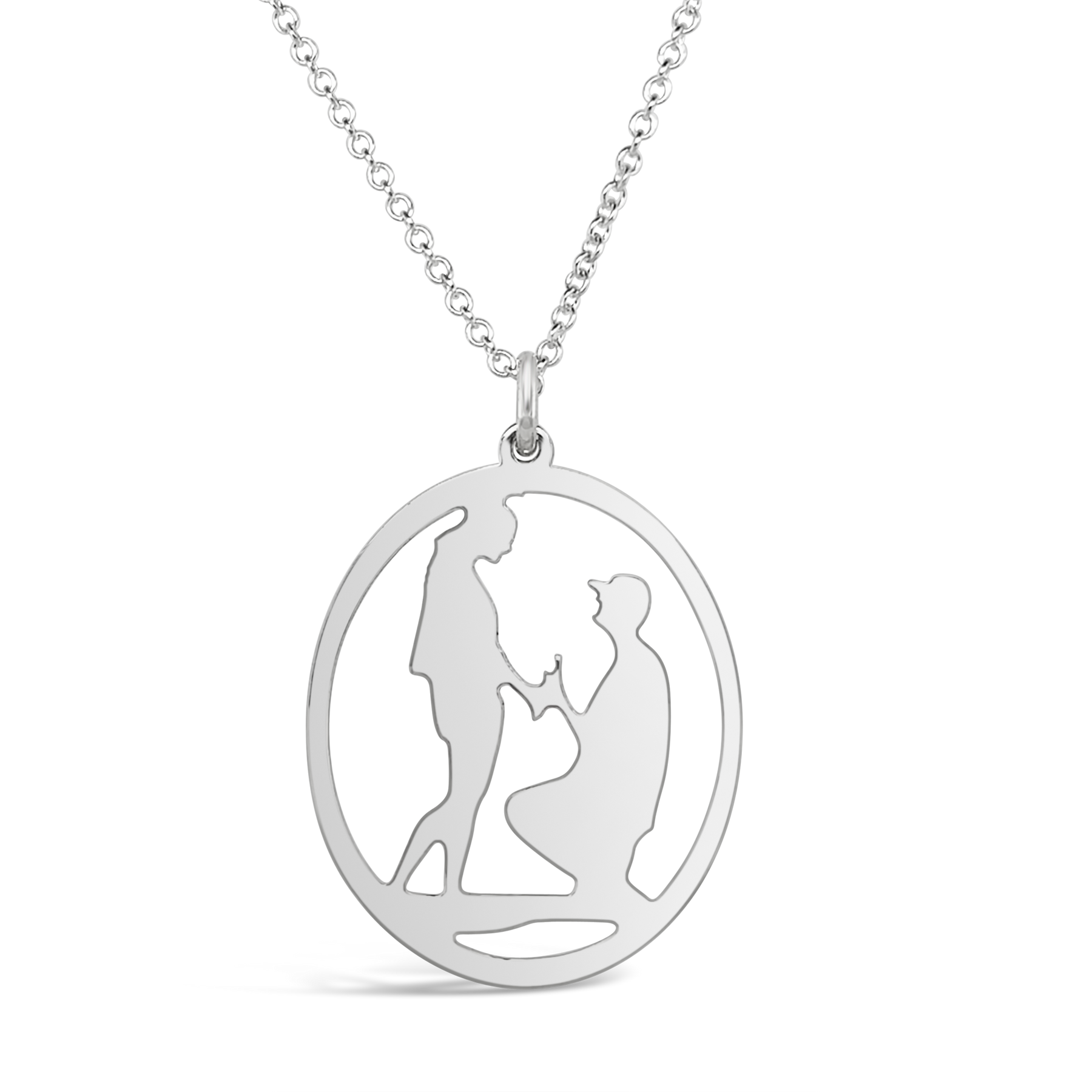 Silhouette charm necklace discount