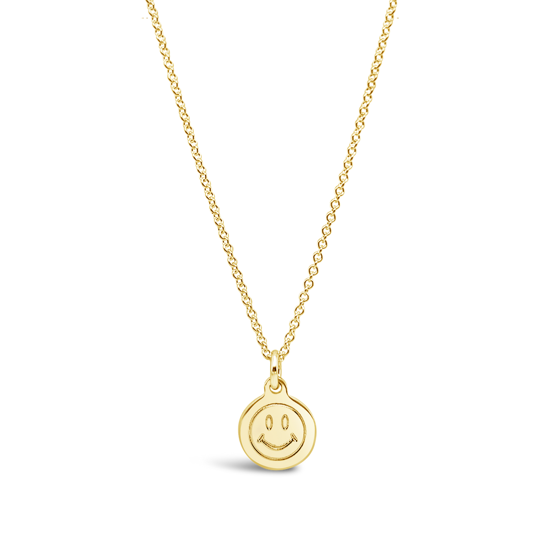 Smiley Face Disc Necklace