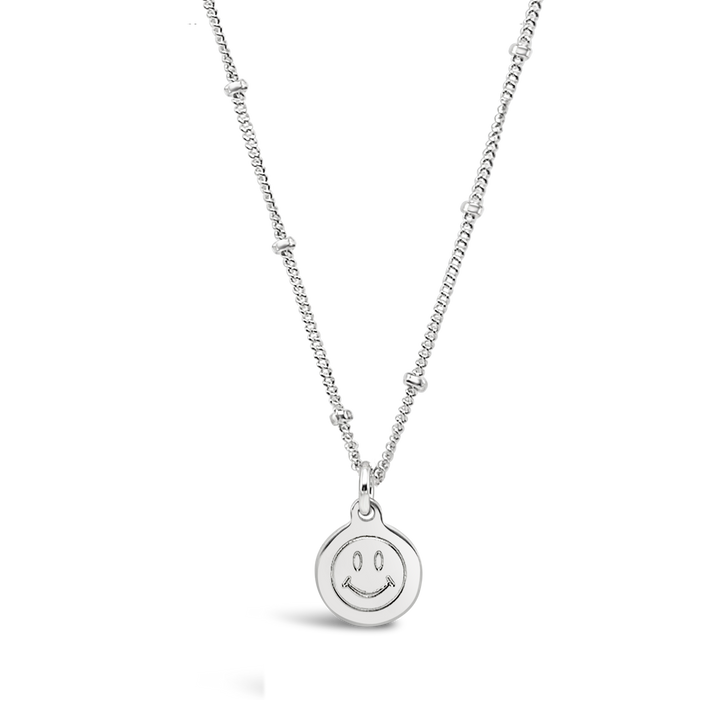 Smiley Face Disc Necklace