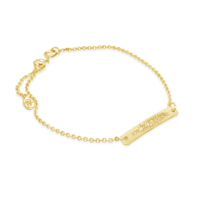 Sound Wave Petite Bar Bracelet