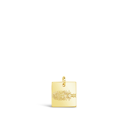 Sound Wave Square Necklace