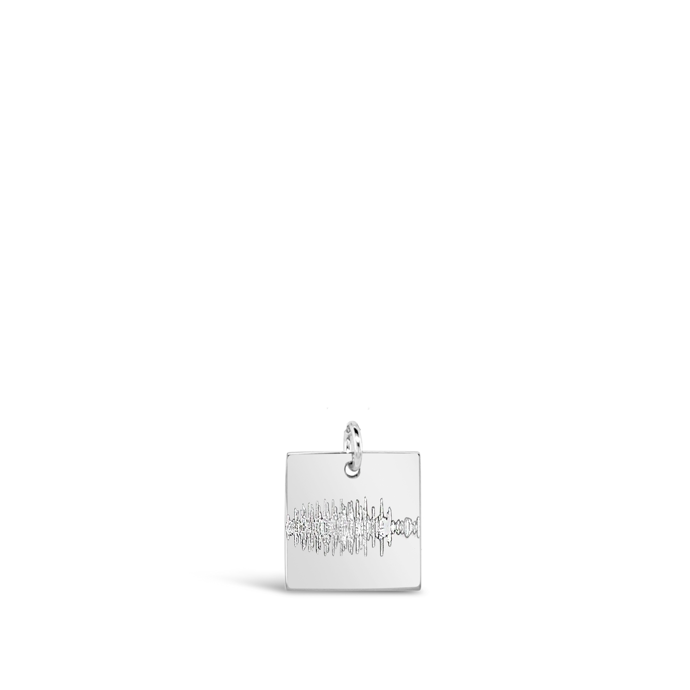 Sound Wave Square Necklace