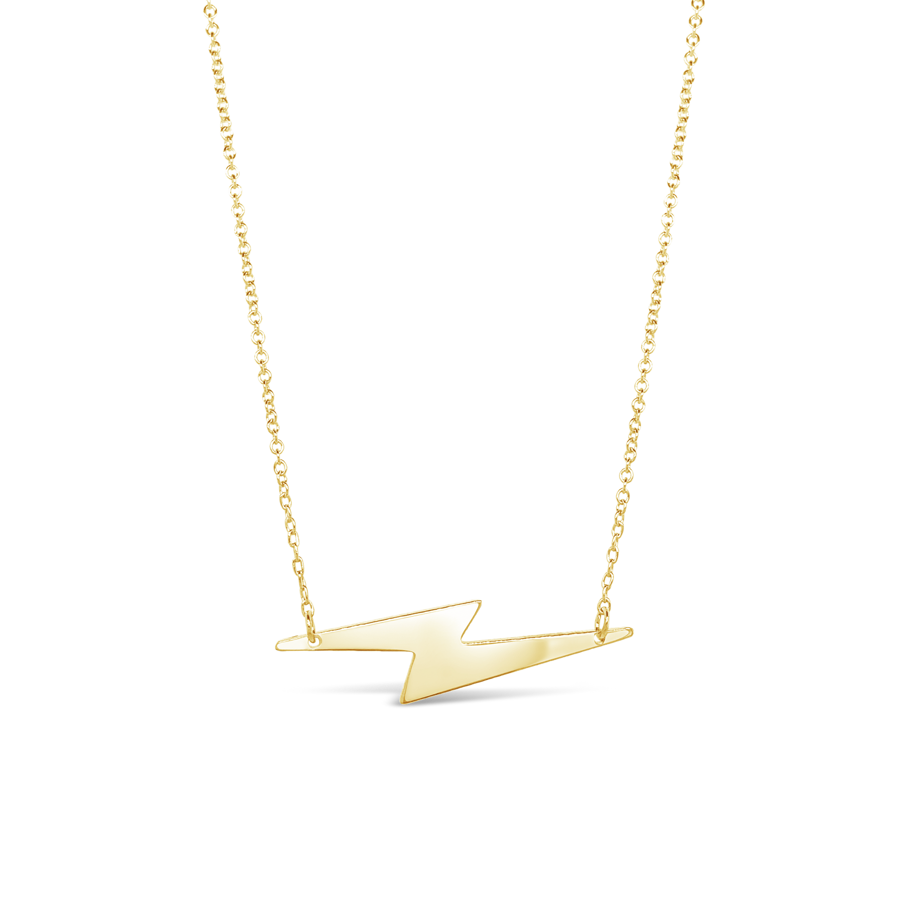 Sideways lightning hot sale bolt necklace