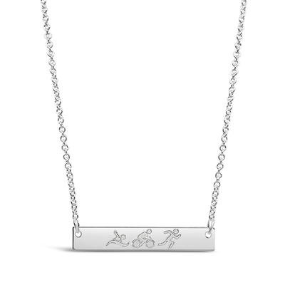 Triathlon Horizontal Bar Necklace