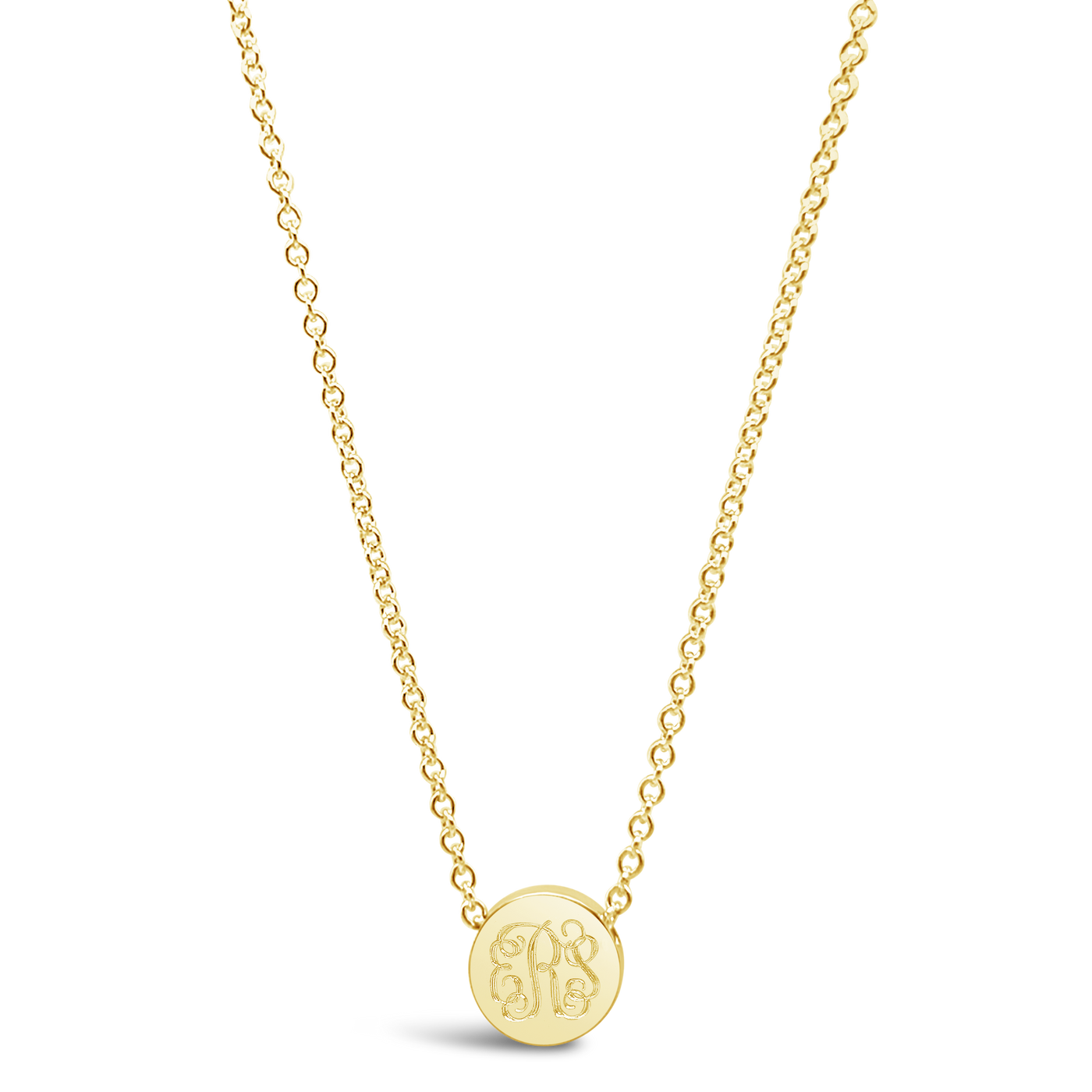 Vine Monogram Bead Necklace