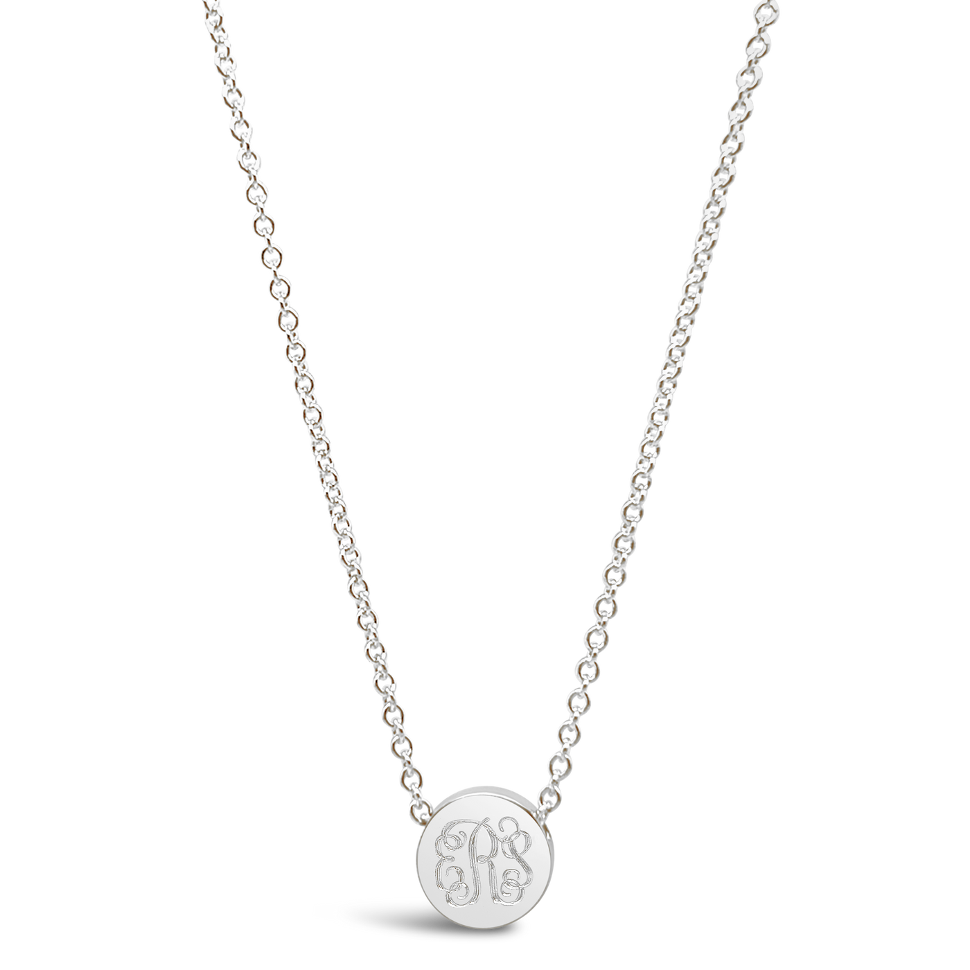 Vine Monogram Bead Necklace