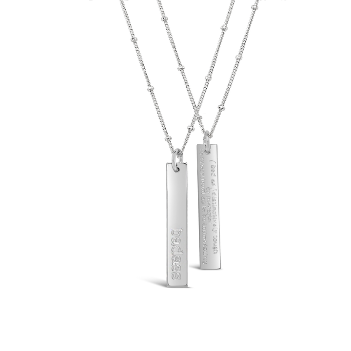 Badass Defined Rectangle Necklace