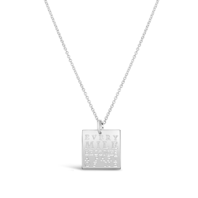 Every Mile Square Necklace