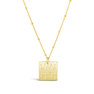 Every Mile Square Necklace